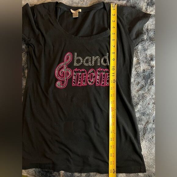 Band Mom T-shirt Pink & Black Sz Large - Picture 6 of 7